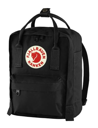 Fjällräven Kanken Mini Backpack - Compact Everyday Carry, Durable Vinylon Fabric - Travel - color: Black