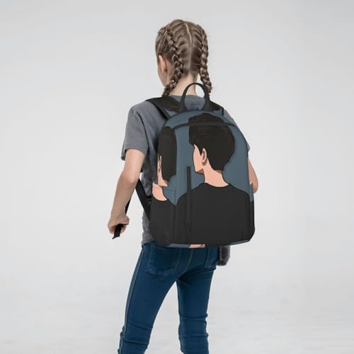 Minimal Style Boy Men'S And Women'S Travel Backpacks, Lightweight Laptop Daily Bags With Water Cup Bags, Hiking University Leisure Weekend Travel Bags