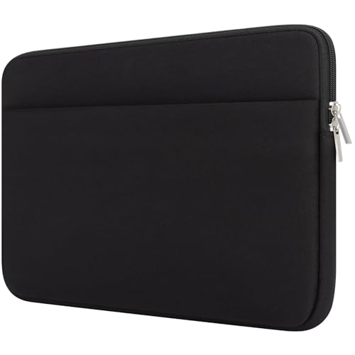 13 Inch Laptop Sleeve Portable Carrying Case with Front Pocket Padded Computer Pouch Cover Compatible with MacBook Air 13.6 Inch M4 M3 M2 2025-2022, 14 Inch MacBook Pro M4 M3 M2 M1, Black - color: Black, size: 13 inches