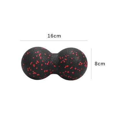 Peanut Massage Ball – Double Lacrosse Massage Ball for Deep Tissue Release, Muscle Pain Relief & Recovery, Spine & Back Massages Tool for Yoga, Gym, Office & Travel (Purple) - color: Purple
