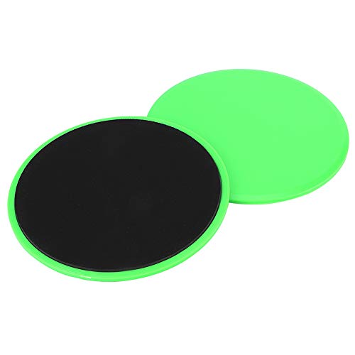 Premium Fast Speed Slide Plates Discs Whole Body Core Workout Equipment for Home Gym Fitness Training Green 2Pcs Set