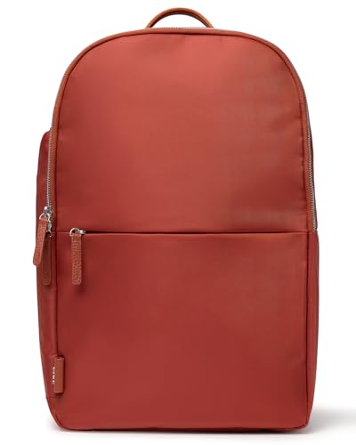 July Carry All Backpack 20L - Water-Resistant, Luggage Backpack for Men & Women - With Internal Dividers, Multi Pocket - Ideal for Travel, Work - Stylish, Quality & Durable - Brick Red - color: Brick Red, size: 20L