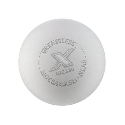 PEARL X Greaseless Lacrosse Balls by Guardian Innovations - Official Ball of NCAA Championships - Meets NOCSAE Standards and SEI/NCAA Certified - color: White, size: 10 Pack