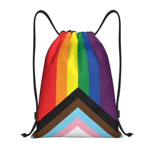Rainbow Pride LGBT Drawstring Backpack Bag Sport Gym Dance Beach Travel Sackpack for Women Men - color: Lgbt_ddd00649