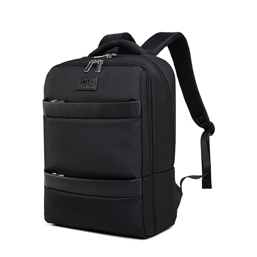 Business Laptop Backpack for Men and Women, Water-Resistant Travel Backpack Fits 15.6 Inch Laptop, Lightweight Work Backpack with USB-Free Smart Organization for Office, Commute and Travel