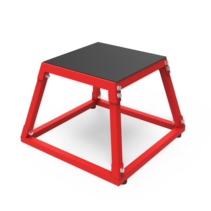 12/18/24/30 Inch Steel Plyometric Jumping Box, Anti-Slip Step Platform Jump Box for Strength and Conditioning Training, Exercise Jump Boxes for Home Gym