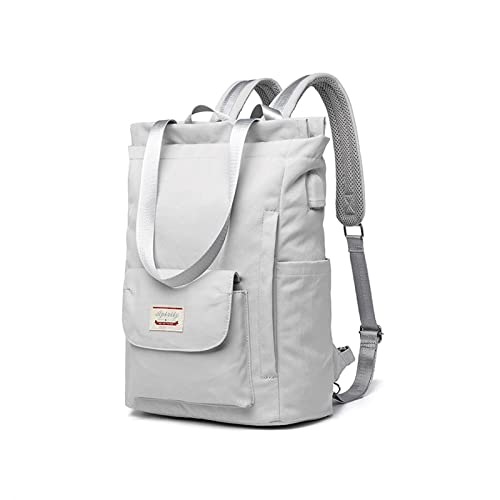Women Laptop Backpack Casual Shoulder Bag with USB Charging Port Luggage Strap for 14 Inch Laptop Daypack Work Travel Rucksack Grey - color: Grey, size: Medium