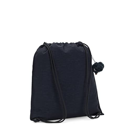 Kipling Women's Supertaboo Drawstring Bag, Strong, Colorful, Convenient, Polyamide Schoolbag - color: True Blue Tonal, size: 15.5''L x 17.75''H x 0''D