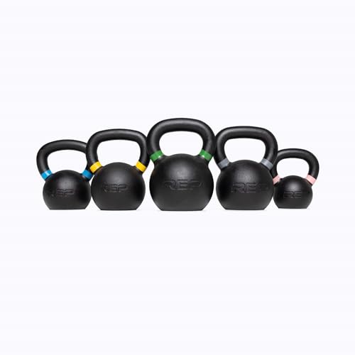 REP Fitness Kettlebell Set and Singles, 4kg to 24kg, 9lb to 53lb Weight Range, Cast Iron, Strength Exercise Training, Home Gym, Power Workout Equipment, Free Weights, Dumbbell Alternative - style: 10 kg