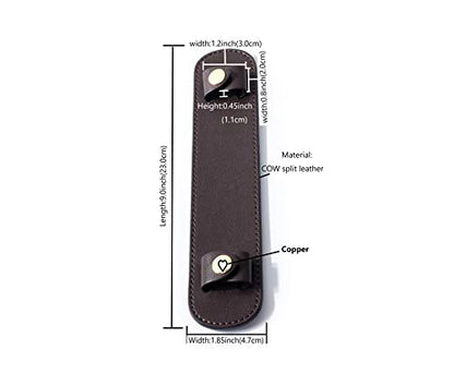 Leather Shoulder Strap Pad for Designer Trendy Bags - color: Coffee Color