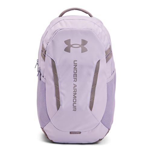Under Armour Unisex-Adult Hustle 6.0 Backpack, (535) Salt Purple/Salt Purple/Tetra Gray, One Size Fits Most - color: (535) Salt Purple / Salt Purple / Tetra Gray, size: One Size
