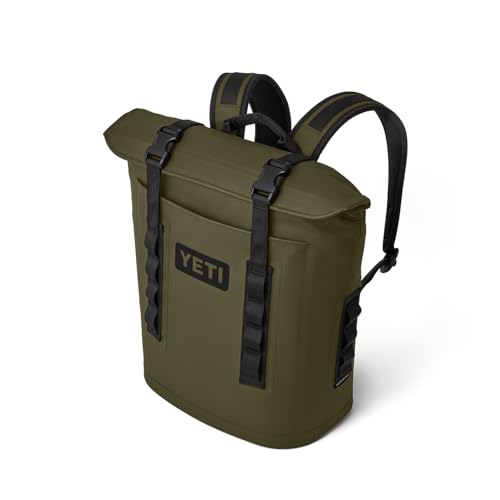YETI Hopper M Series Backpack Soft Sided Coolers with MagShield Access - color: Olive, size: M12