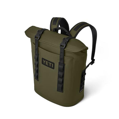 YETI Hopper M Series Backpack Soft Sided Coolers with MagShield Access - color: Olive, size: M12