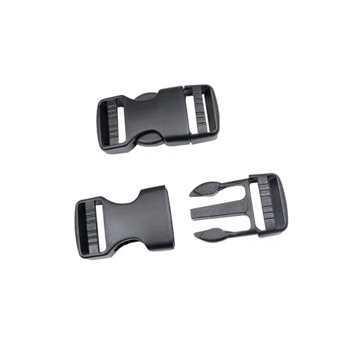 Side Release Buckles Heavy Duty Plastic Buckle Snap Clips Clasps Backpack Buckle Replacement for Strap - style: 1 Inch - 2sets