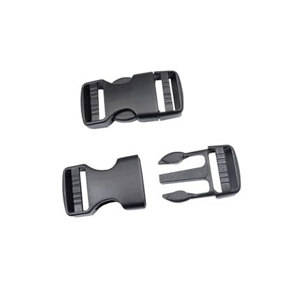 Side Release Buckles Heavy Duty Plastic Buckle Snap Clips Clasps Backpack Buckle Replacement for Strap - style: 1 Inch - 2sets