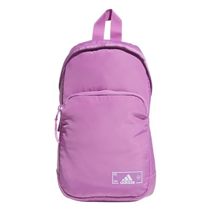 adidas Essentials Crossbody – Athletic Sling Bag with Phone Pocket - color: Preloved Purple/2.0