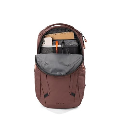 The North Face Women's Vault Everyday Laptop Backpack - PFAS Free, Marron Purple/Pink Clay, One Size - color: Marron Purple/Pink Clay- Npf