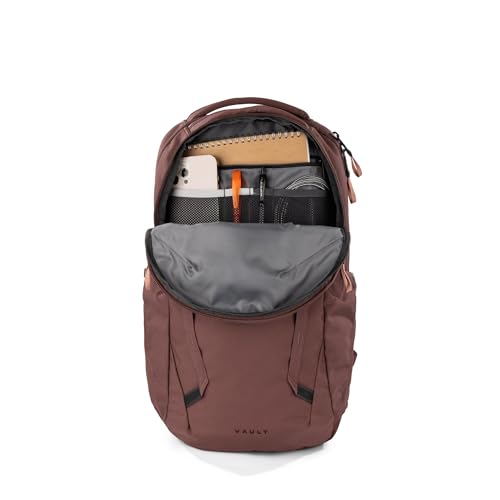 The North Face Women's Vault Everyday Laptop Backpack - PFAS Free, Marron Purple/Pink Clay, One Size - color: Marron Purple/Pink Clay- Npf