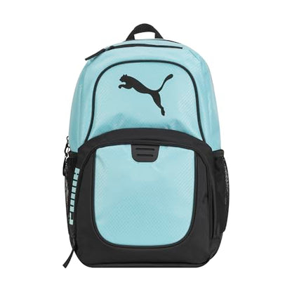 PUMA Contender Backpack, Turquoise Aqua, OS - color: Safe Lake, style: Contender Backpack With Laptop Sleeve, Item Organizer & Media Pocket