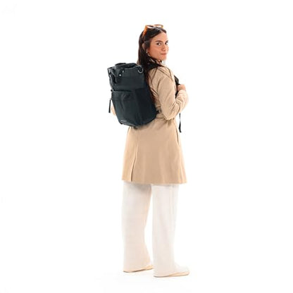 Sherpani Soleil, Anti Theft Convertible Backpack, 3 in 1 Tote, Crossbody Purse, 18L Travel Bag, Fits 13” Laptop (Carbon Pro) - color: Carbon - Pro