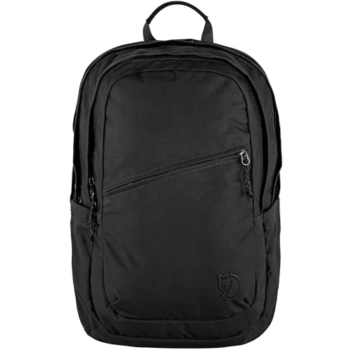 Fjällräven Raven 28 Backpack - Multi-Pocket Organization, Padded Support, Durable Fabric - Commuting, Travel, Black/Black - color: Black-black