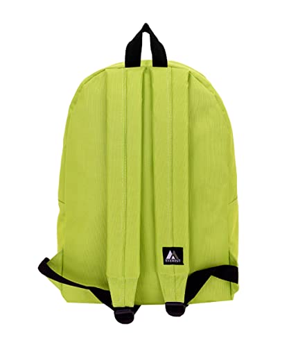 Everest Luggage Basic Backpack, Lime, Medium - color: Lime