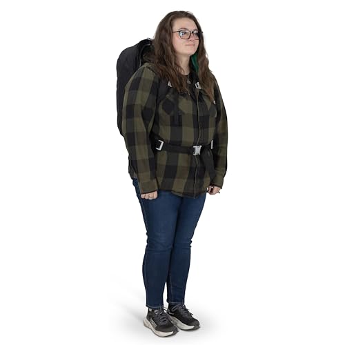 Osprey Fairview 40L Women's Travel Backpack - Carry On Bag with Laptop Sleeve and Toiletry Pocket, Black, Extended Fit - color: Black, style: 40l - Extended Fit