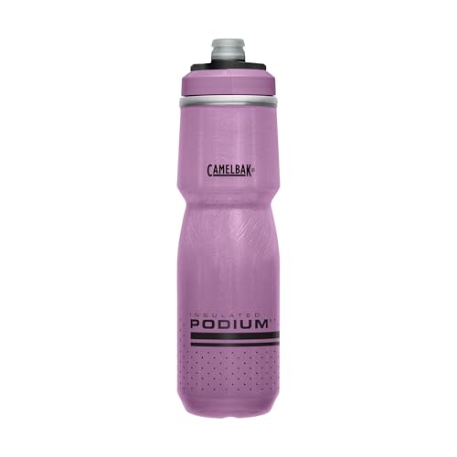 CamelBak Podium Chill Insulated Bike Squeeze Water Bottle, Cold Retention for Cycling, 24oz, Purple - color: Purple