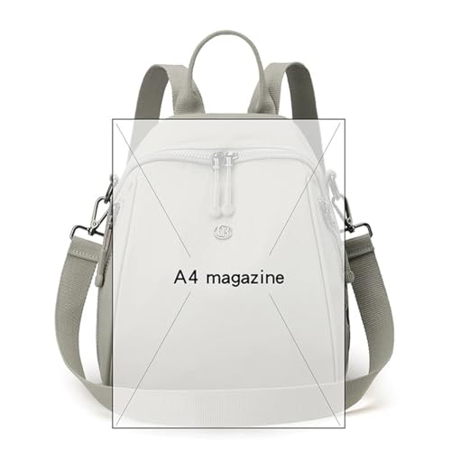 Simple Mini Nylon 11 Inch Backpack Casual Lightweight Resistant Small Travel Bag Adjustable Shoulder Straps - color: Black