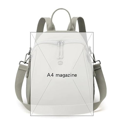 Simple Mini Nylon 11 Inch Backpack Casual Lightweight Resistant Small Travel Bag Adjustable Shoulder Straps - color: Green