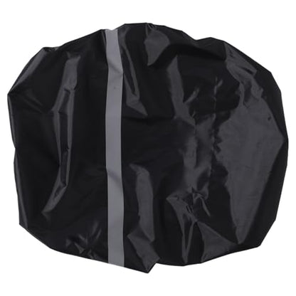 Alipis High Visibility Backpack Rain Covers with Reflective Strip Waterproof Backpack Covers Storage Pouch Anti-Slip Buckle - color: Black