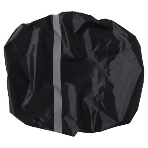 Alipis High Visibility Backpack Rain Covers with Reflective Strip Waterproof Backpack Covers Storage Pouch Anti-Slip Buckle - color: Black