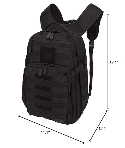 SAMURAI TACTICAL Wakizashi Tactical Backpack (Black), One Size, (ZPB001EC-008) - color: Black