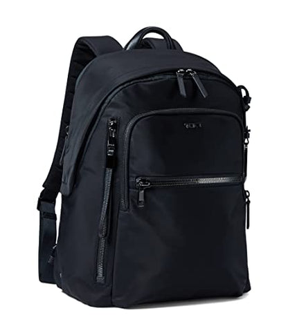 TUMI - Voyageur Halsey Backpack - Travel Backpack - For Business, Fashion, Commute - Holds Up to 14" Screens - Black & Gunmetal - color: Black & Gunmetal Hardware