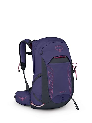Osprey Tempest 22L Women's Lightweight Hiking Backpack - Small Daypack for Travel & Camping, Deep Fig/Hotspot Pink - color: Deep Fig/Hotspot Pink, size: 22L - Standard Fit