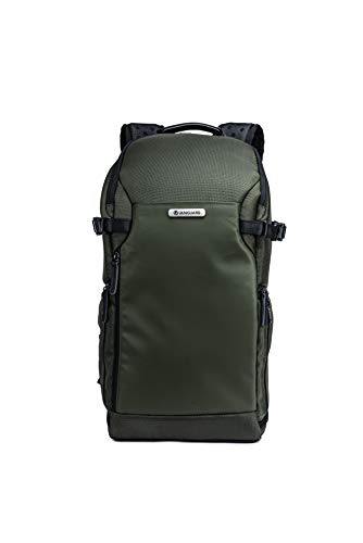VANGUARD VEO Select 46BR Camera Backpack, Green - Slim Profile, Rear Access, 13" Laptop Storage, Tripod Carry - color: Green, size: 46