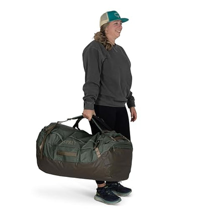 Osprey Transporter Lightweight Travel Duffel Bag - Extra Large Water Resistant Durable Gear Bag for Men and Women - color: Raven Black, style: 120l