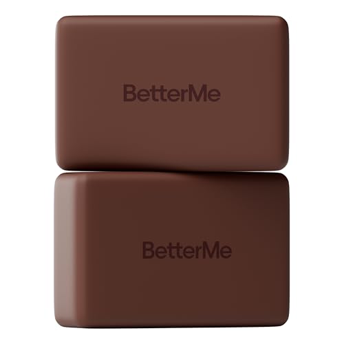 BetterMe Yoga Blocks Set of 2 – High Density Foam Yoga Blocks for Stretching, Pilates & Workouts – Lightweight Non-Slip Exercise Blocks for Flexibility & Balance - color: Chocolate Brown