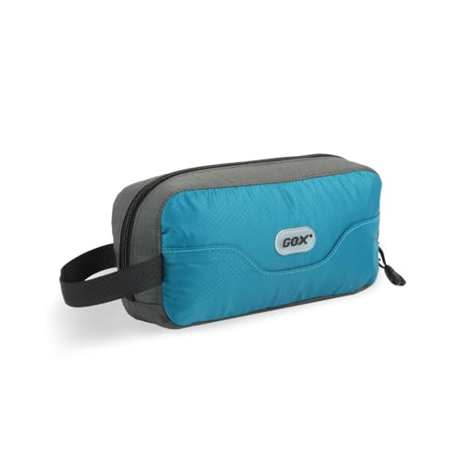 GOX Travel Small Toiletry Bag for Men Nylon Dopp Kit Medicine Bag Travel Organizer Pouch Shave Kits for Teens Toiletry Essentials Bathroom Compact (Peacock, 7.9 * 3.7 * 2 Inches) - color: Peacock, size: 7.9*3.7*2 Inches