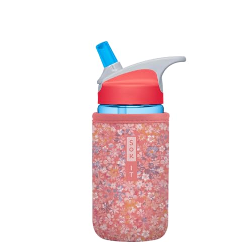 Sok It BotlSok Water Bottle Sleeve Insulated Neoprene Cover (Blushing Blooms, Fits 12oz CamelBak or Nalgene) - color: Blushing Blooms, size: Fits 12oz CamelBak or Nalgene