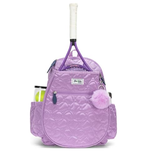 Ame & Lulu Kids Big Love Tennis Backpack - color: Quilted Lavender Tennis Balls