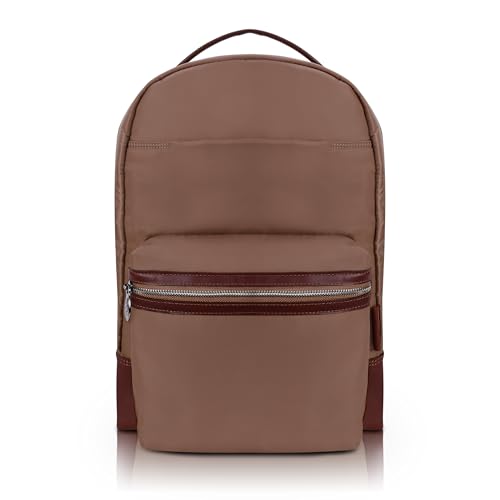 McKlein Parker, 15" Backpack Laptop Briefcase, Laptop & Tablet, Travel Business Backpack & Cross-Body, Dual Compartment Laptop/Computer & Tablet Backpack Bag Case - color: Khaki
