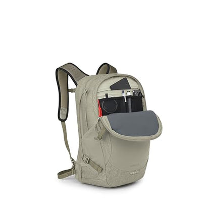 Osprey Nebula Commuter Backpack - Everyday Bag with Laptop Sleeve and Bottle Pockets, Sandy Grey/Olive Tan Heather - color: Sandy Grey-olive Tan Heather
