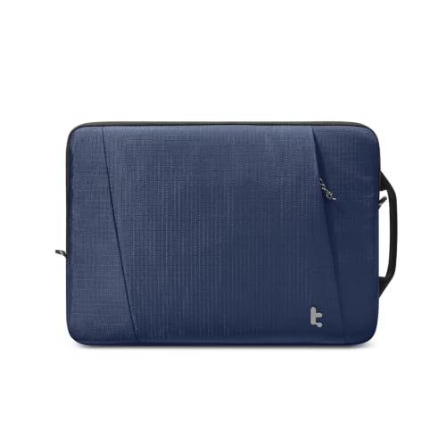 tomtoc Slim & 360° Protective Laptop Sleeve for 15-inch MacBook Air M5/A3448 (2026), M4/A3241, M3/A3114, M2/A2941, Water-Resistant Case with CornerArmor - color: Navy Blue, size: 15-inch for New MacBook Air