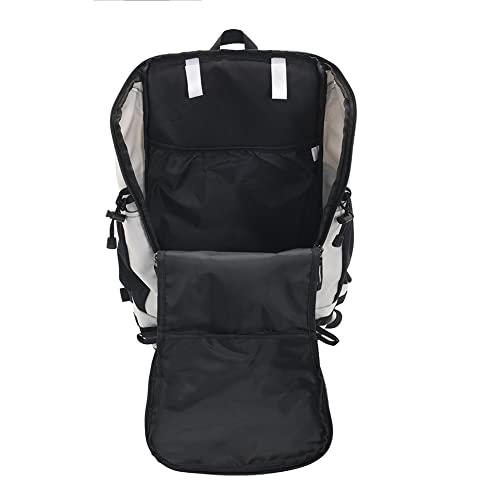 Bseash 40L Waterproof Hiking Camping Backpack with Rain Cover, Outdoor Sport Travel Daypack Rucksack for Skiing Cycling (Gray) - color: Gray