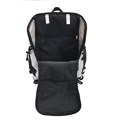 Bseash 40L Waterproof Hiking Camping Backpack with Rain Cover, Outdoor Sport Travel Daypack Rucksack for Skiing Cycling (Gray) - color: Gray