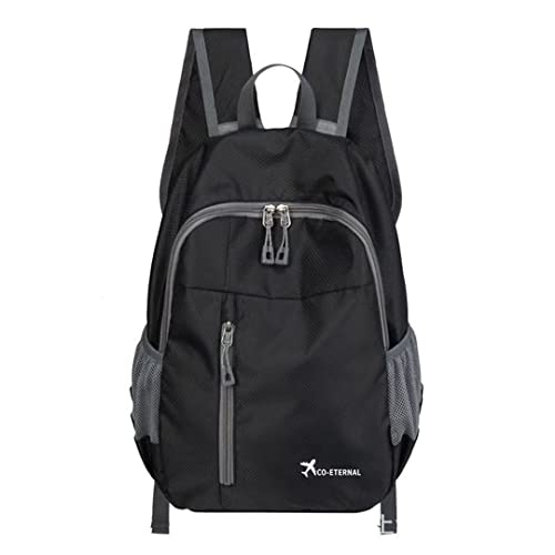 Geboldil Men's and women's leisure waterproof travel backpack - color: Black1