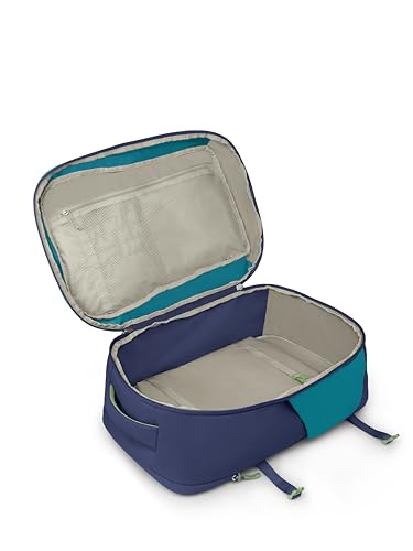 Osprey Daylite 44L Carry-On Travel Pack - Lightweight, Durable Backpack with Streamlined Design - Versatile, Spacious Bag for Weekend Trips or Business, Blue Spikemoss/Alkaline - color: Blue Spikemoss/Alkaline