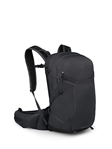 Osprey Sportlite 25L Lightweight Hiking Backpack for Men and Women, Dark Charcoal Grey, S/M, Extended Fit - color: Dark Charcoal Grey, size: Small/Medium, Extended Fit