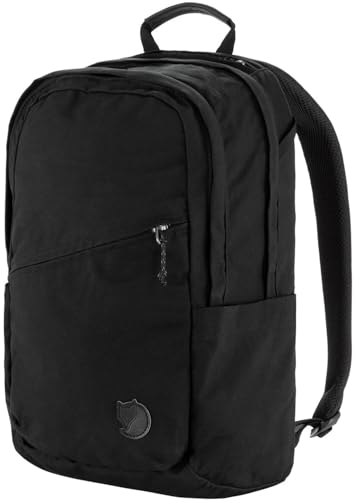 Fjällräven Raven 20 Backpack - Multi-Pocket Organization, Padded Support, Durable Fabric - Commuting, Travel, Black-Black - color: Black-black